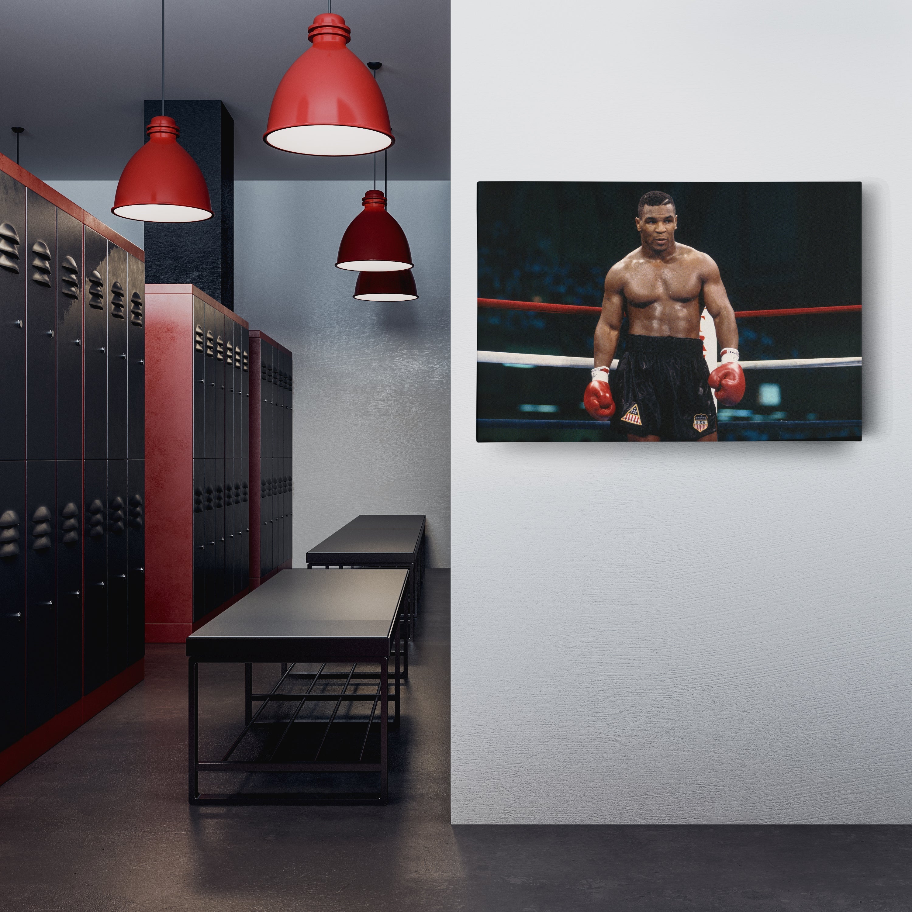Mike Tyson Canvas Wall Art – Iron Mike Boxing Legend Sports Decor