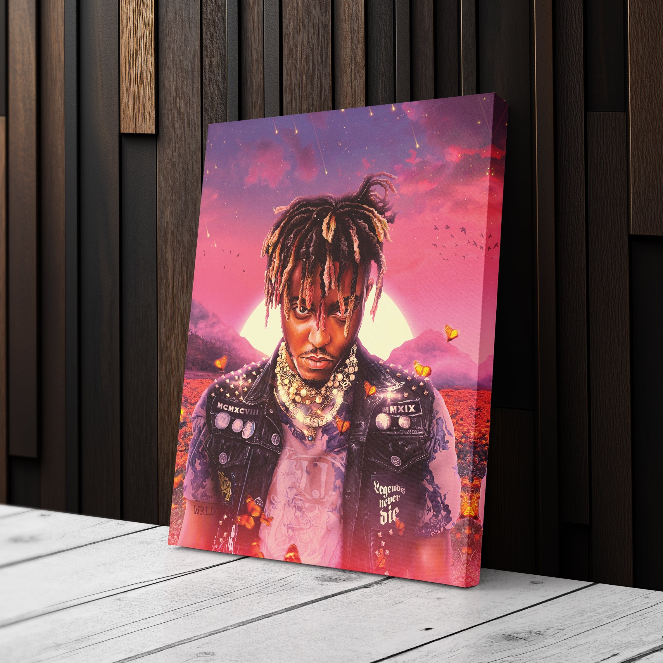 Juice WRLD Canvas Wall Art – Rap Icon Music Legend Home Decor Print