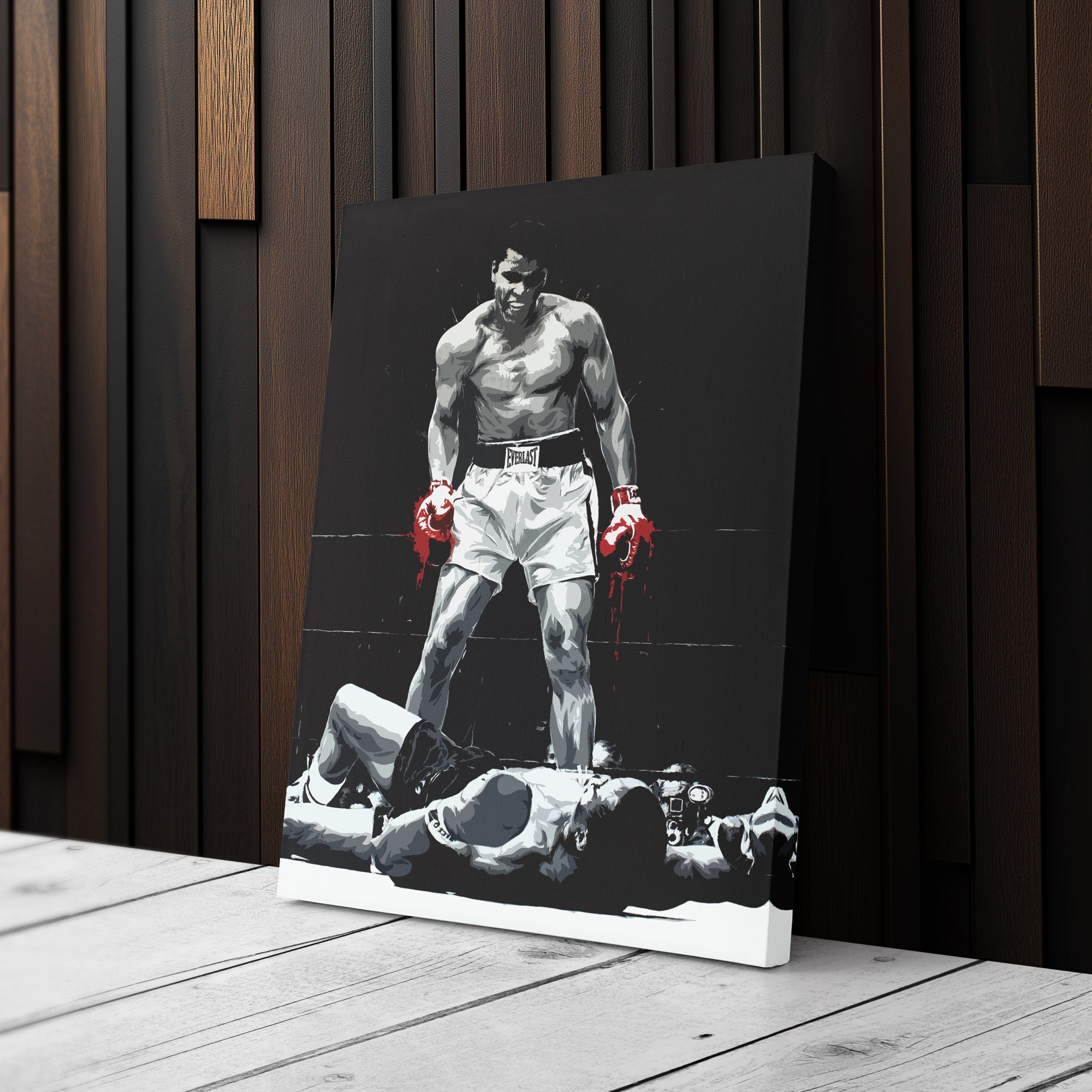 Muhammad Ali Canvas Wall Art – The Greatest Boxing Illustration Decor