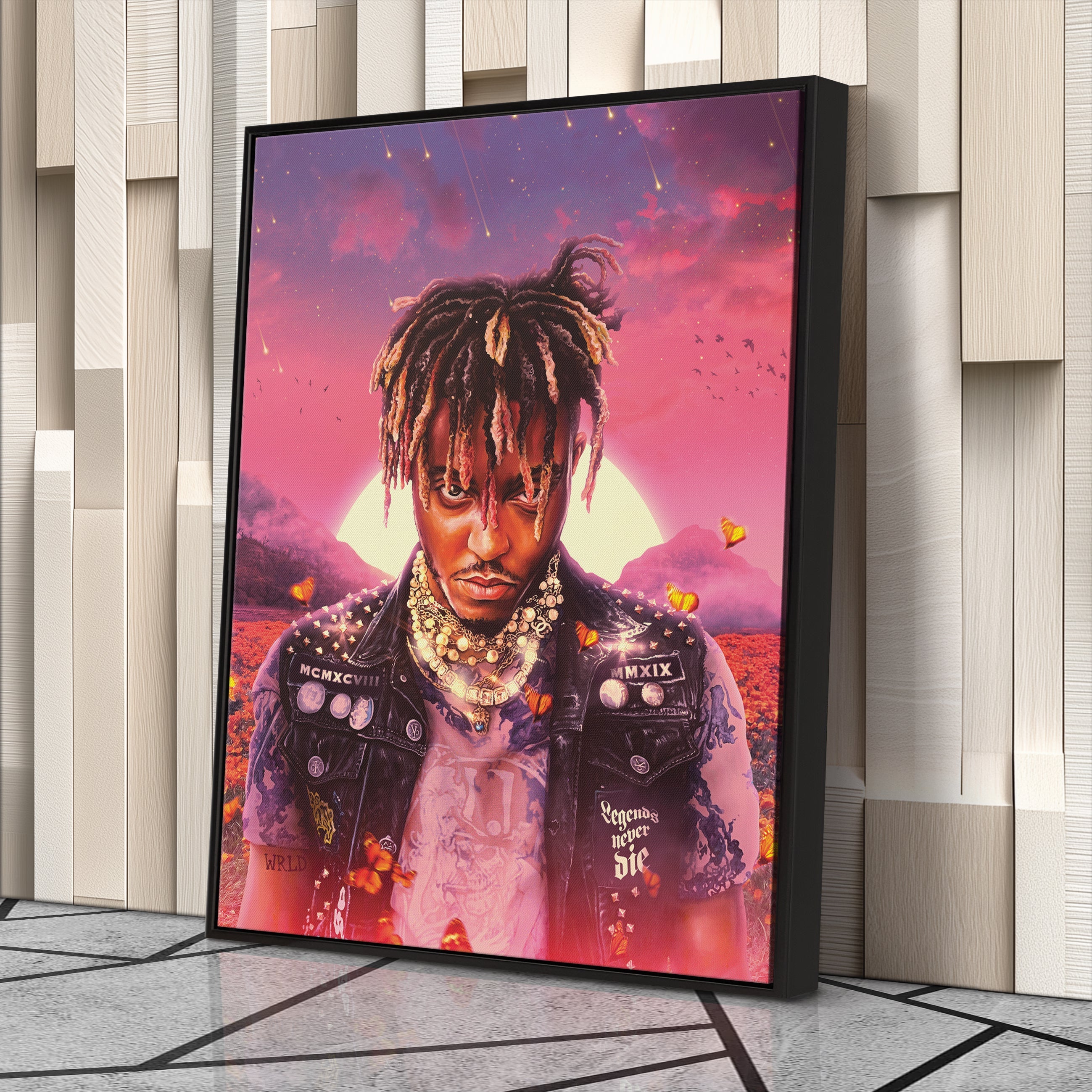 Juice WRLD Canvas Wall Art – Rap Icon Music Legend Home Decor Print