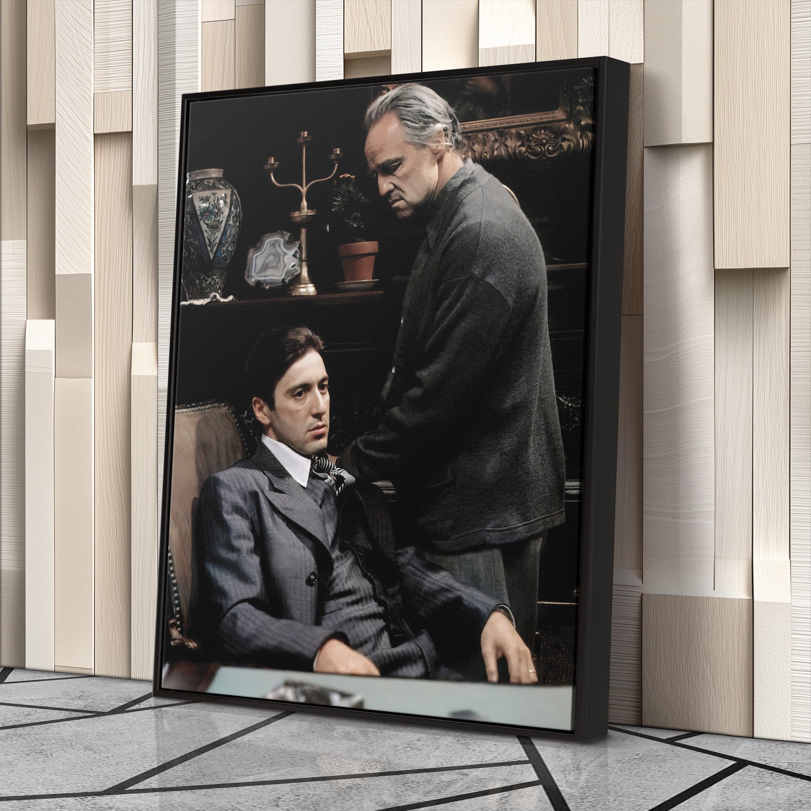 The Godfather Don Corleone Canvas Wall Art – Classic Movie Home Decor
