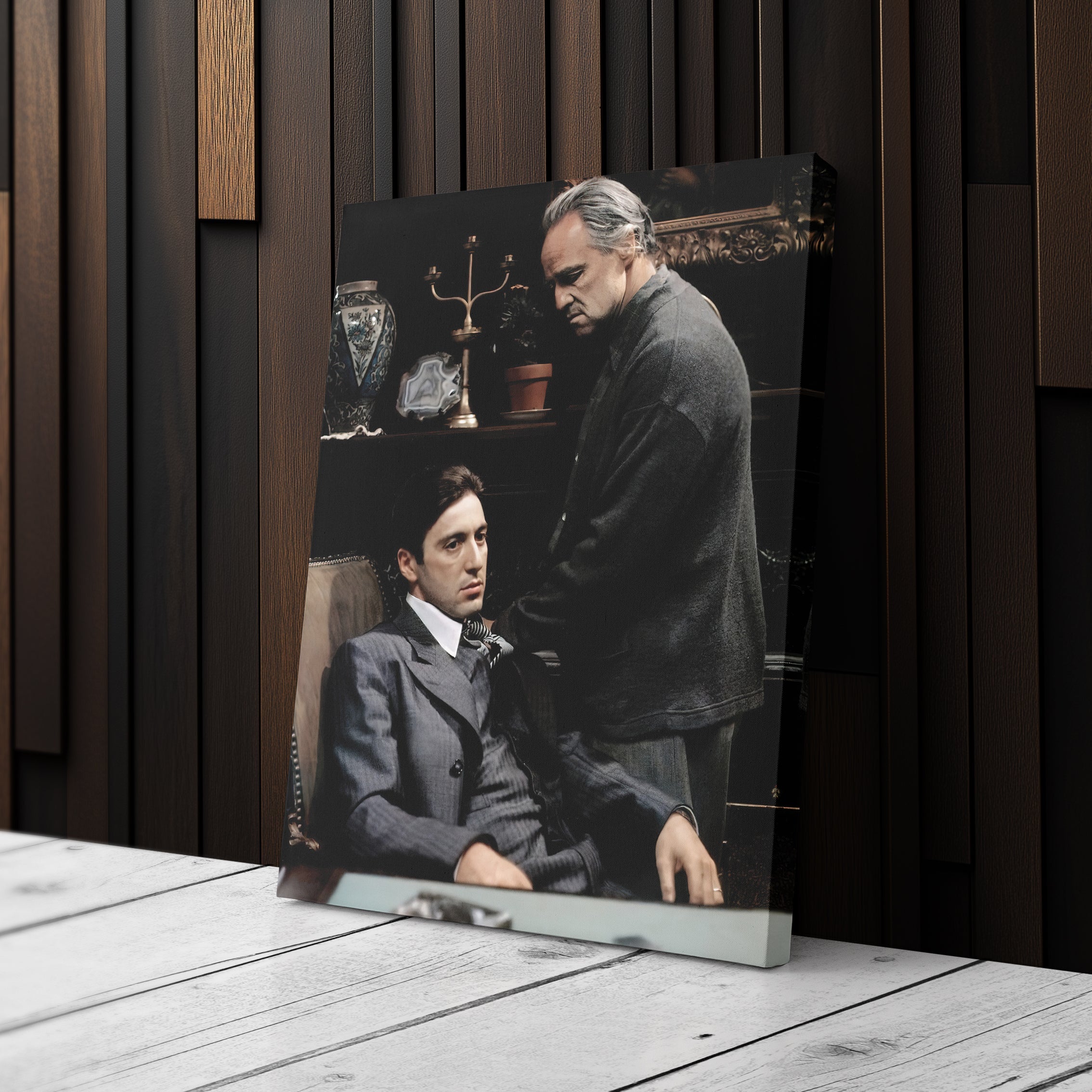 The Godfather Don Corleone Canvas Wall Art – Classic Movie Home Decor