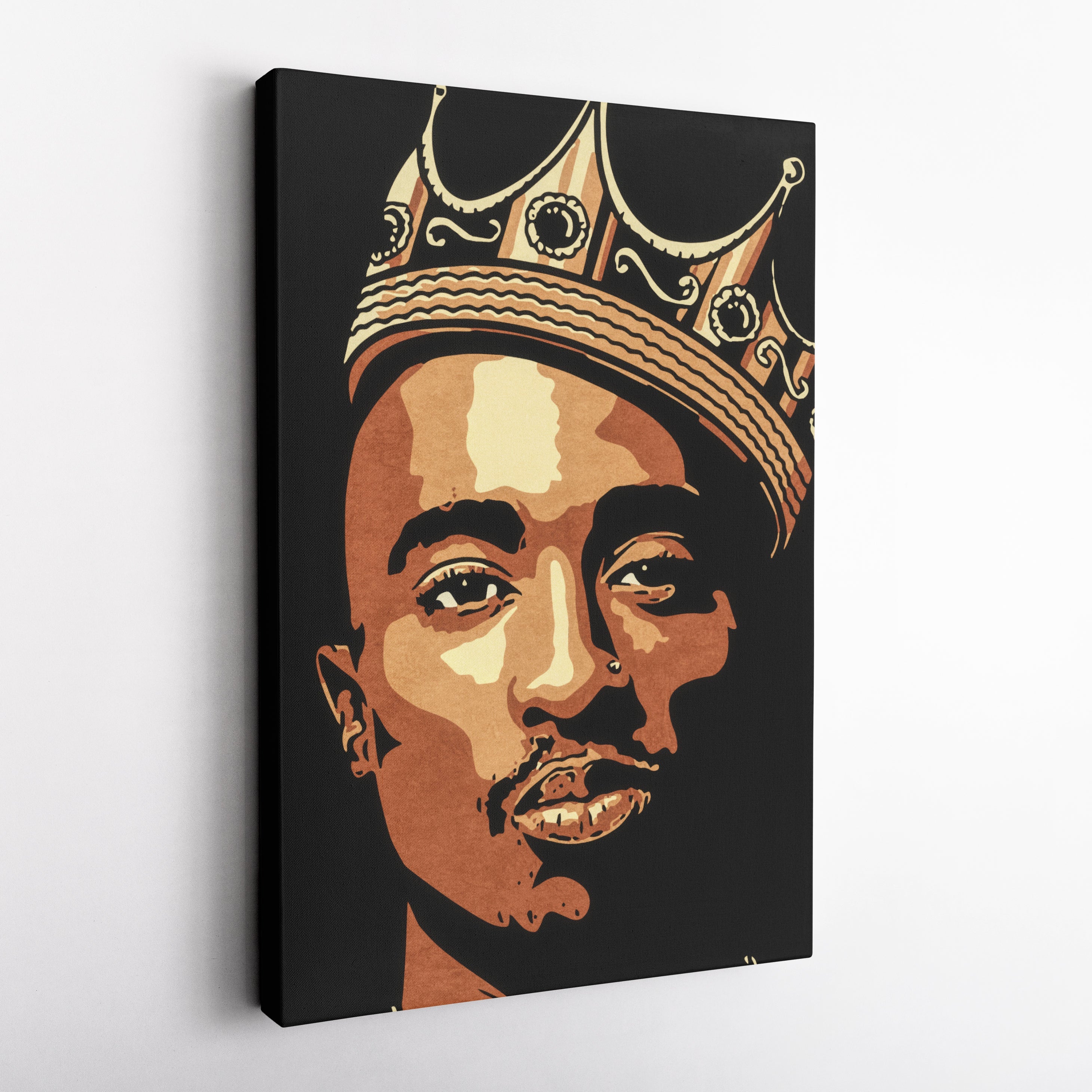 Tupac Canvas Wall Art – Iconic Rap Legend Music Home Decor Print
