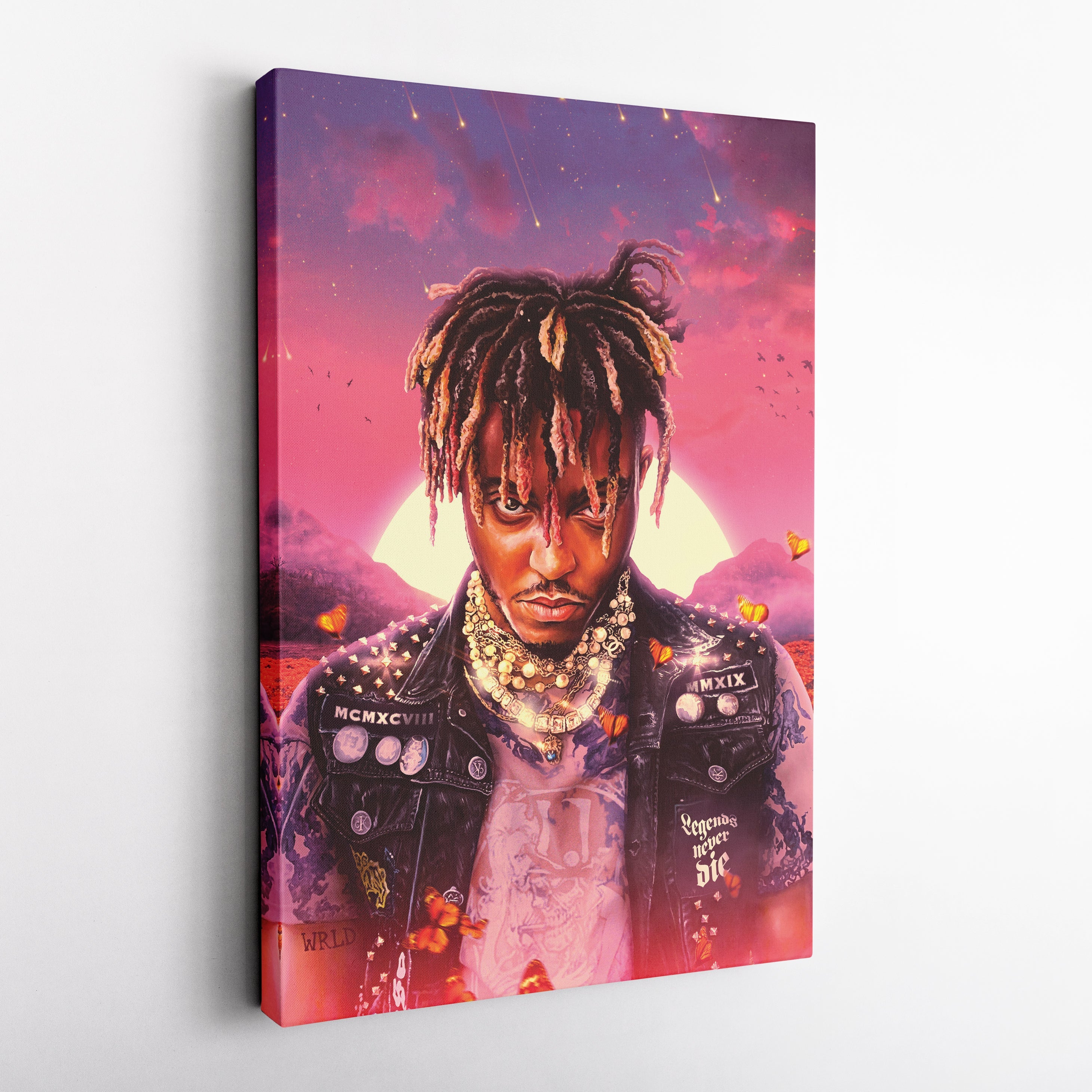 Juice WRLD Canvas Wall Art – Rap Icon Music Legend Home Decor Print