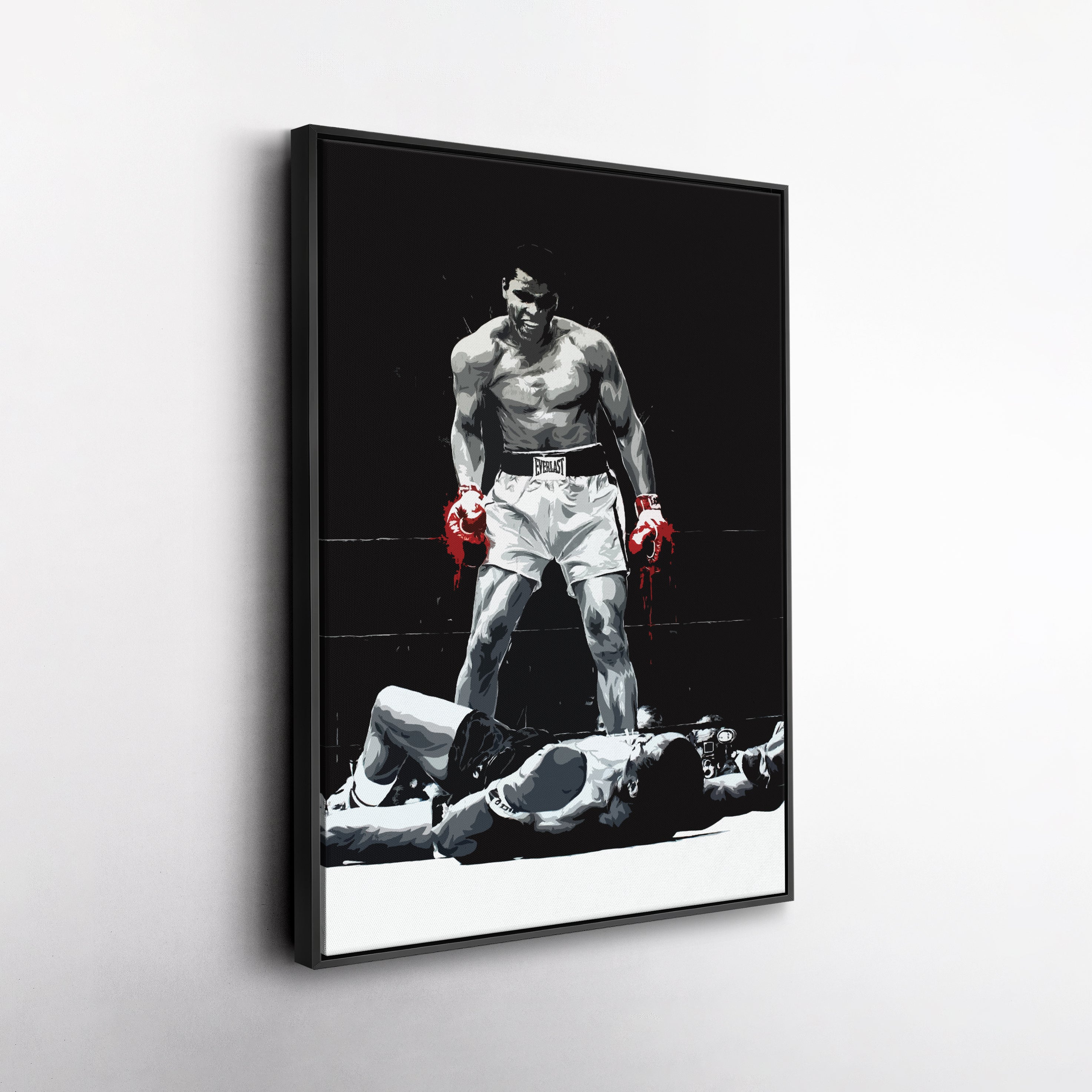 Muhammad Ali Canvas Wall Art – The Greatest Boxing Illustration Decor