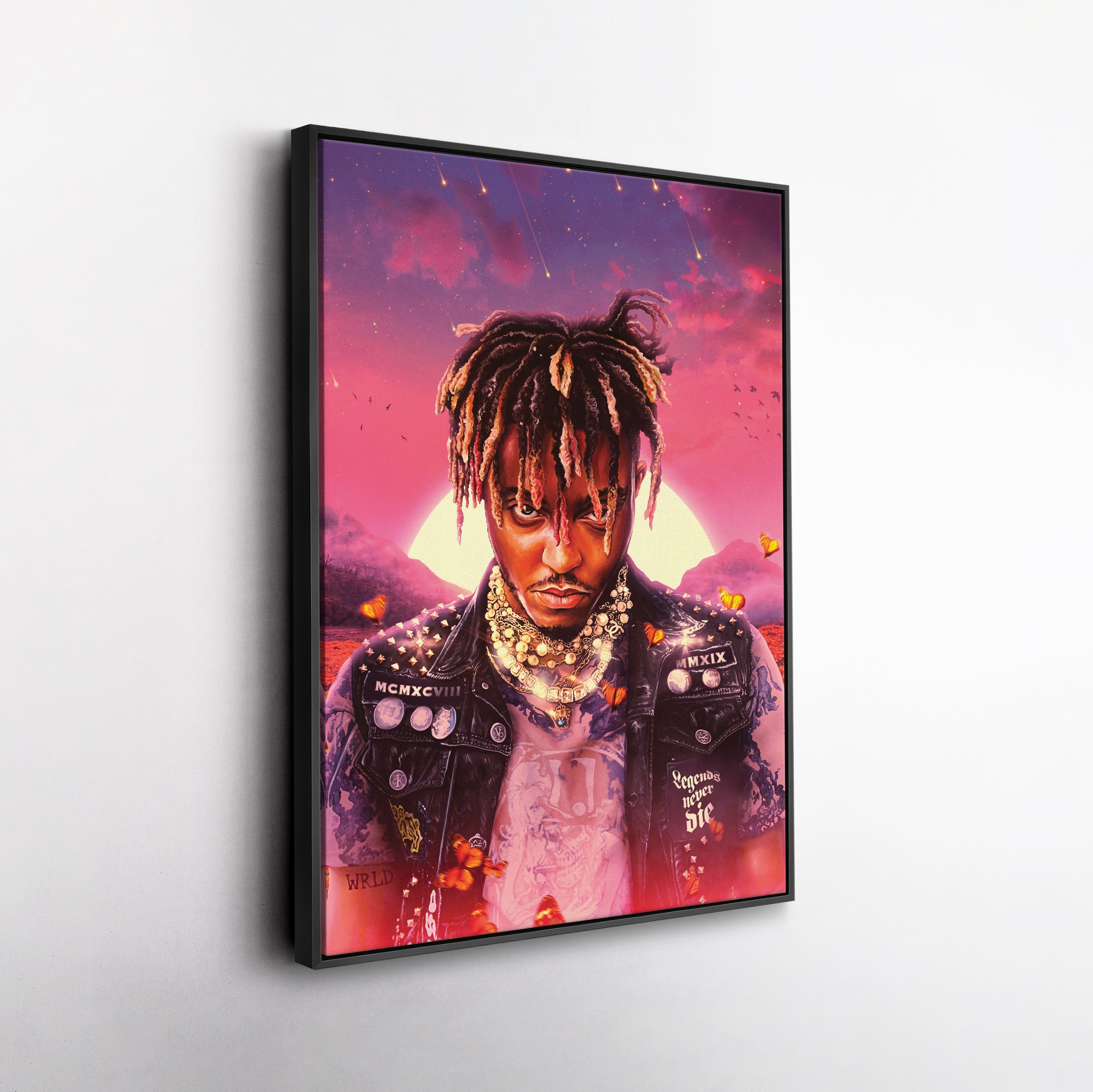 Juice WRLD Canvas Wall Art – Rap Icon Music Legend Home Decor Print
