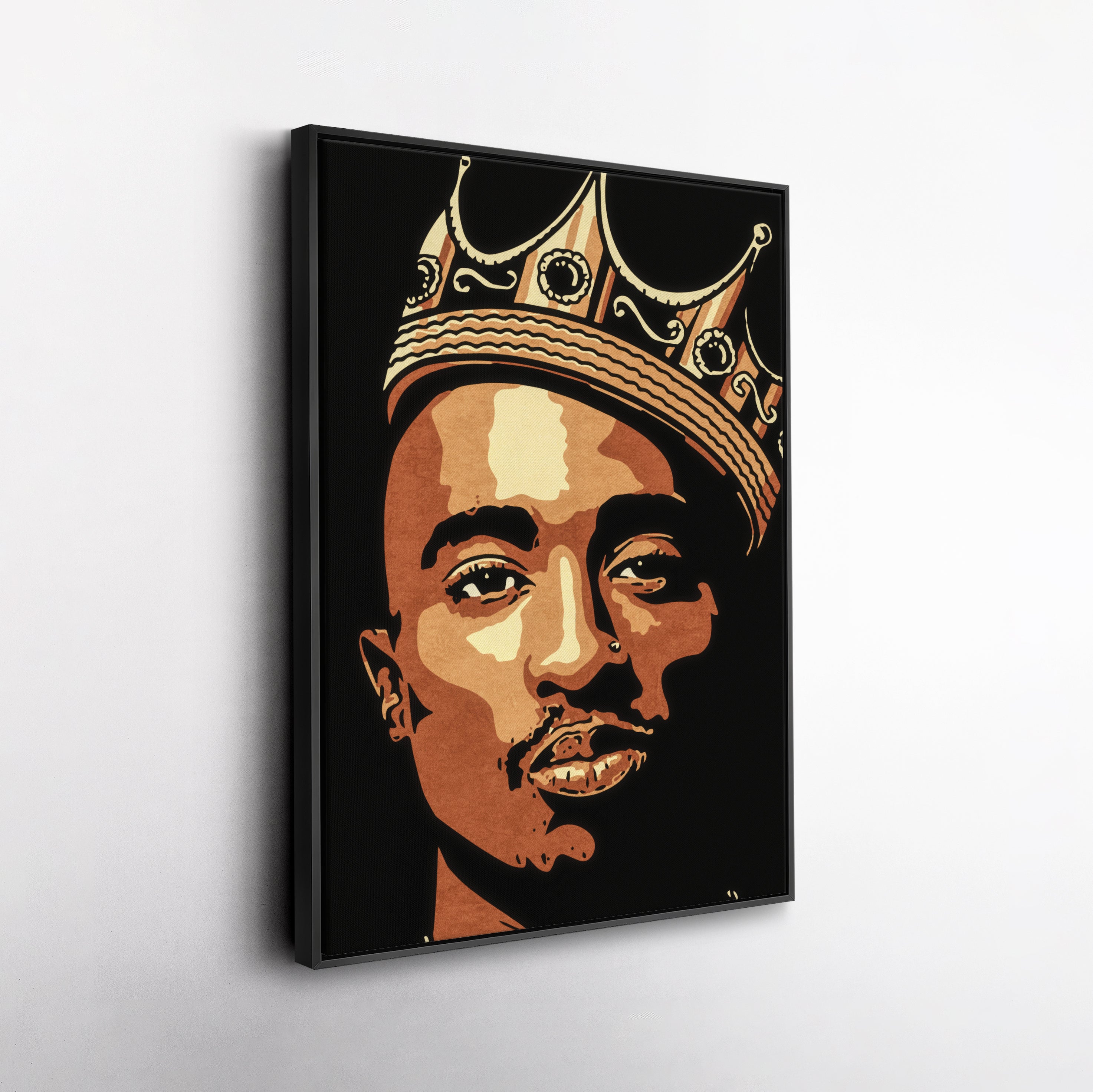 Tupac Canvas Wall Art – Iconic Rap Legend Music Home Decor Print