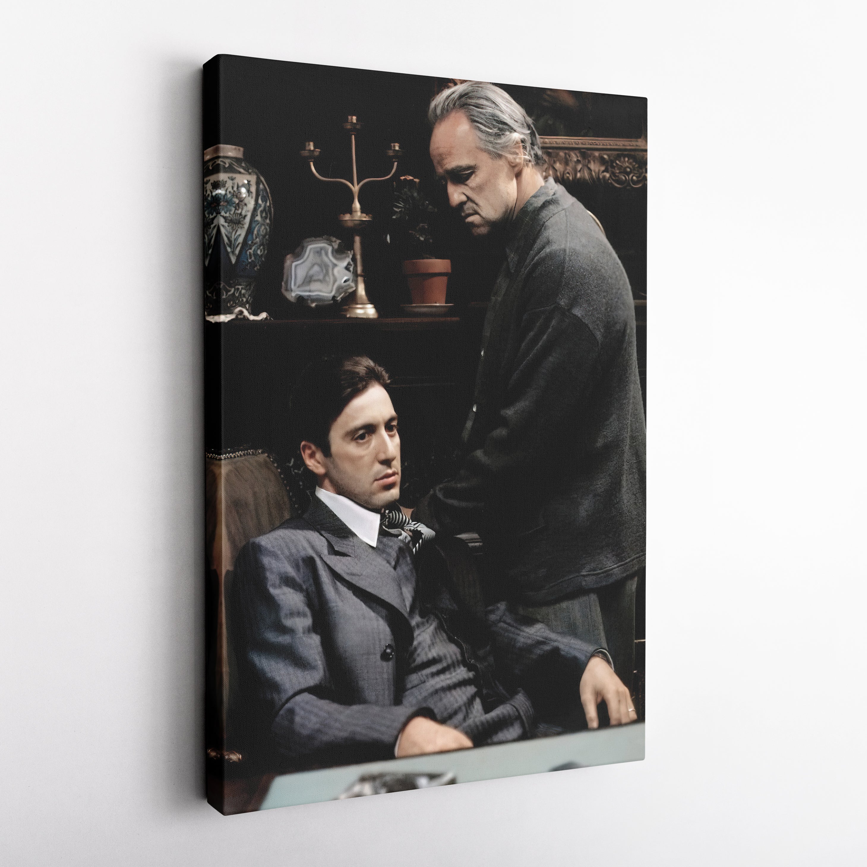 The Godfather Don Corleone Canvas Wall Art – Classic Movie Home Decor