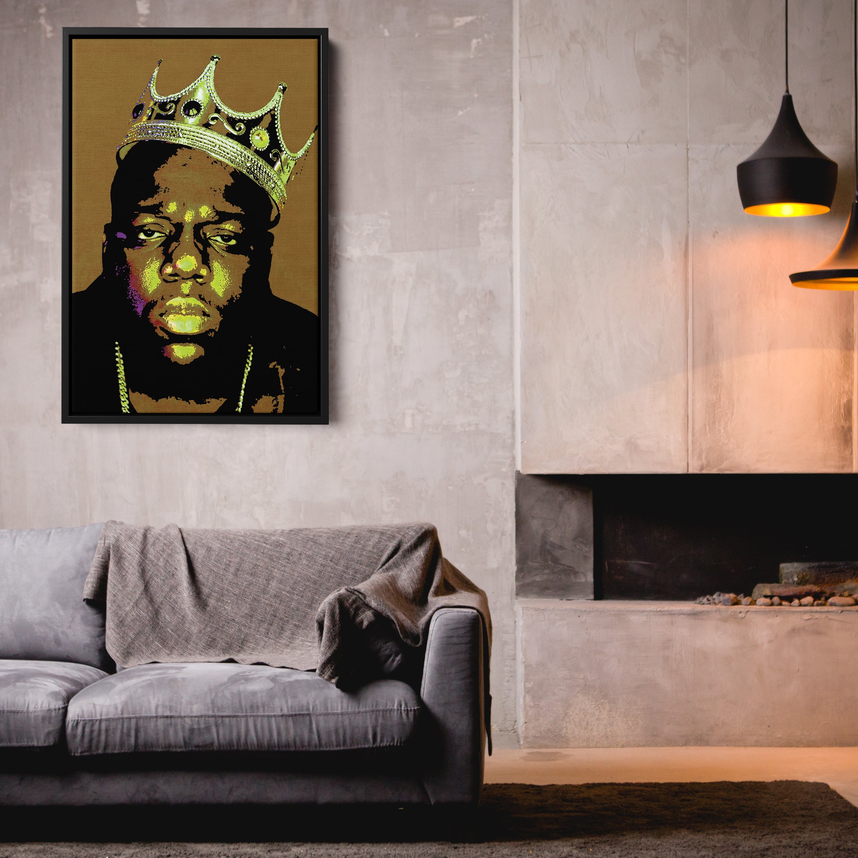 Notorious B.I.G Canvas Wall Art – Biggie Smalls Rap Icon Home Decor