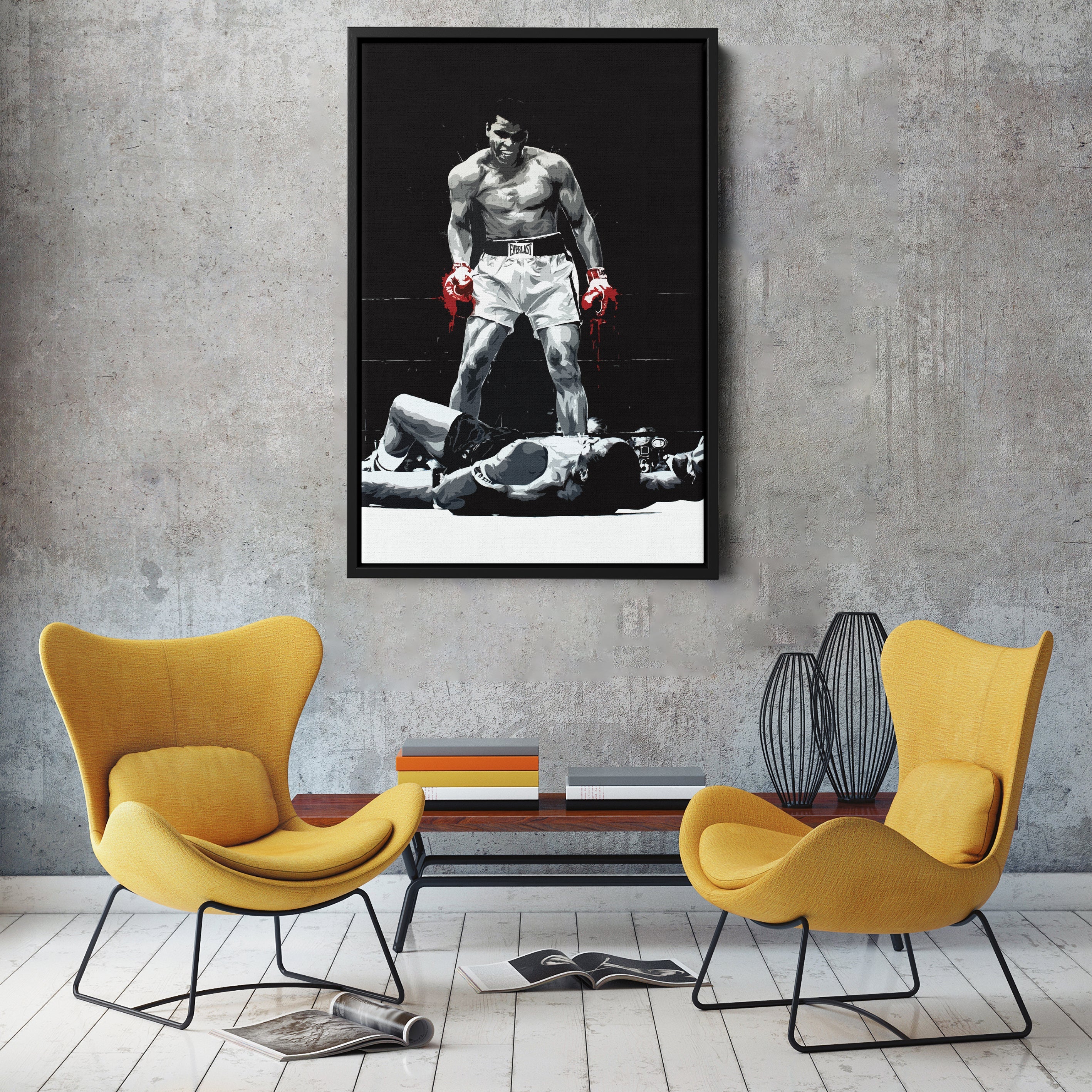 Muhammad Ali Canvas Wall Art – The Greatest Boxing Illustration Decor