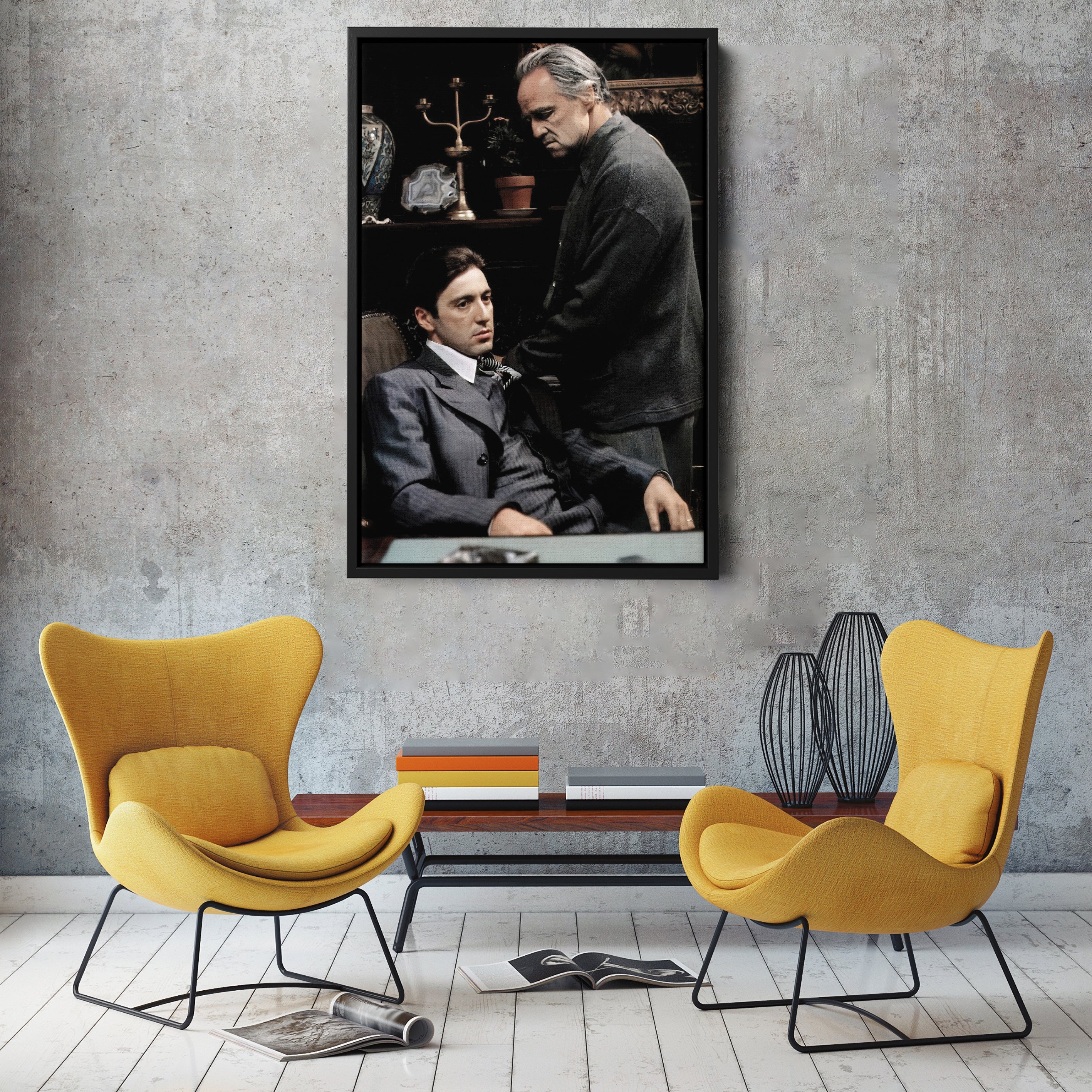 The Godfather Don Corleone Canvas Wall Art – Classic Movie Home Decor