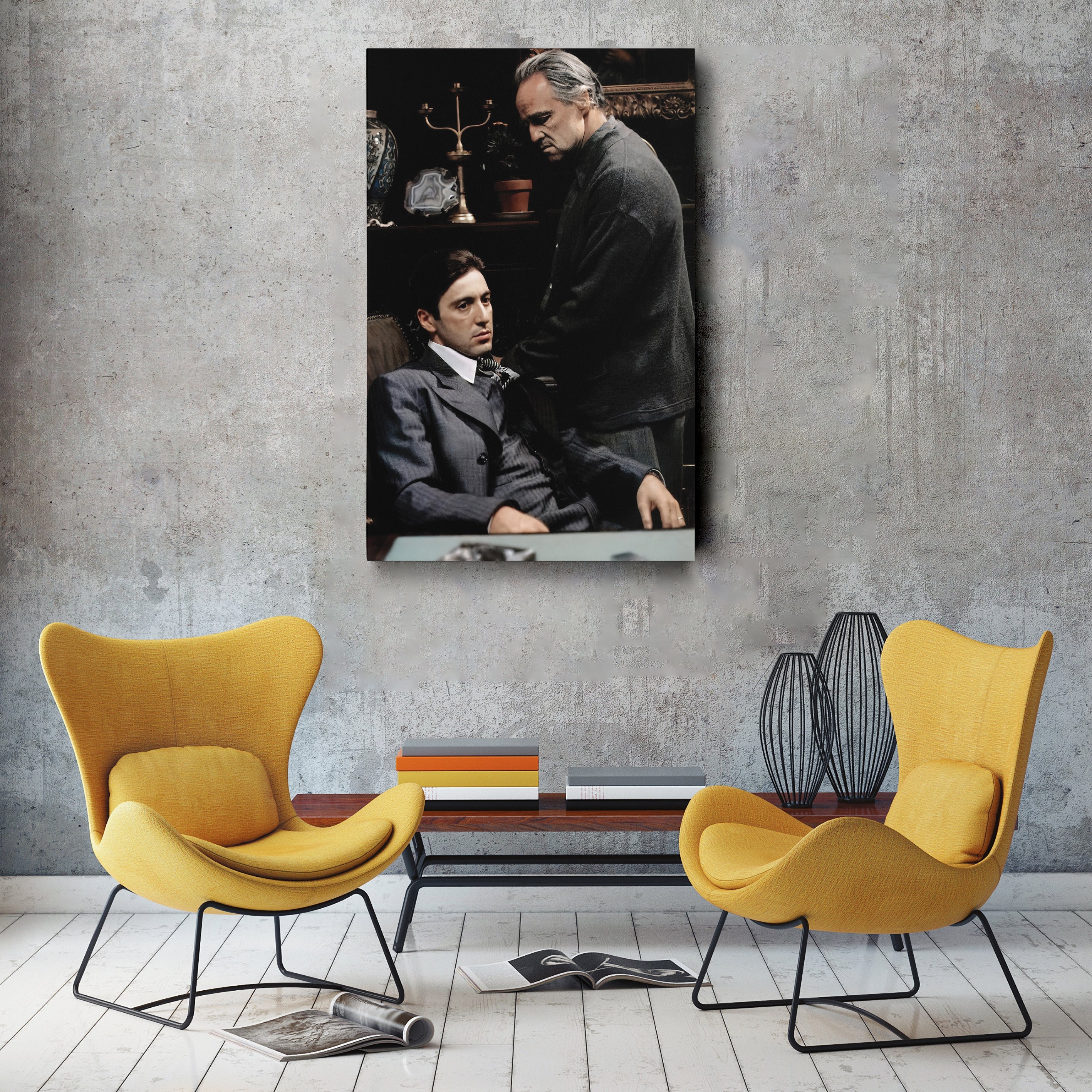 The Godfather Don Corleone Canvas Wall Art – Classic Movie Home Decor