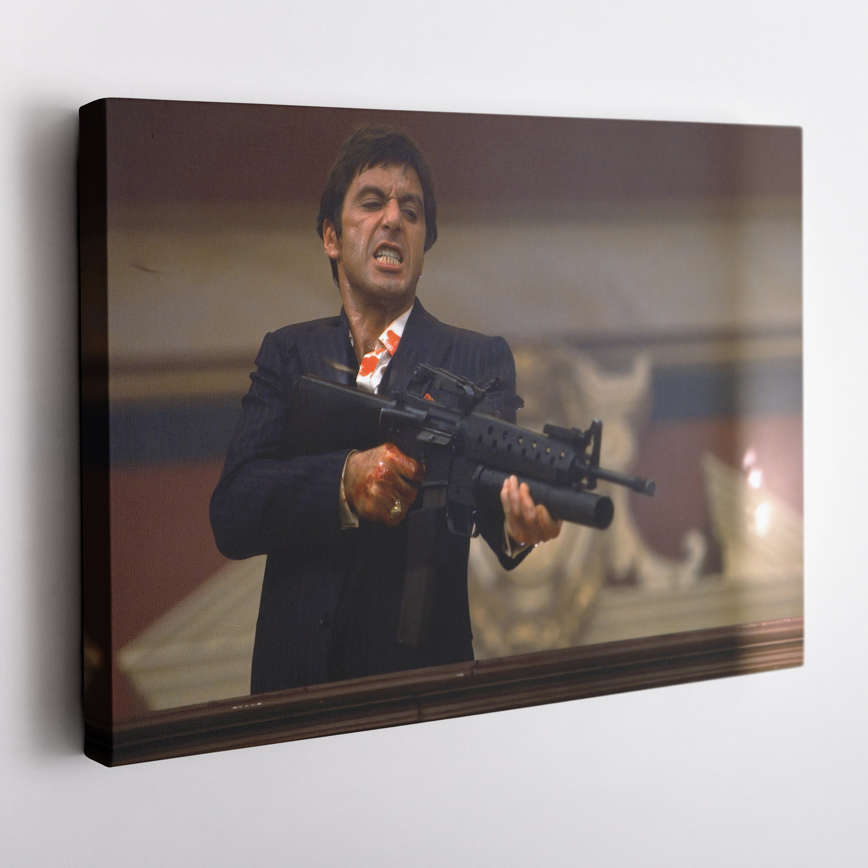 Scarface Tony Montana Canvas Wall Art – Classic Movie Man Cave Decor