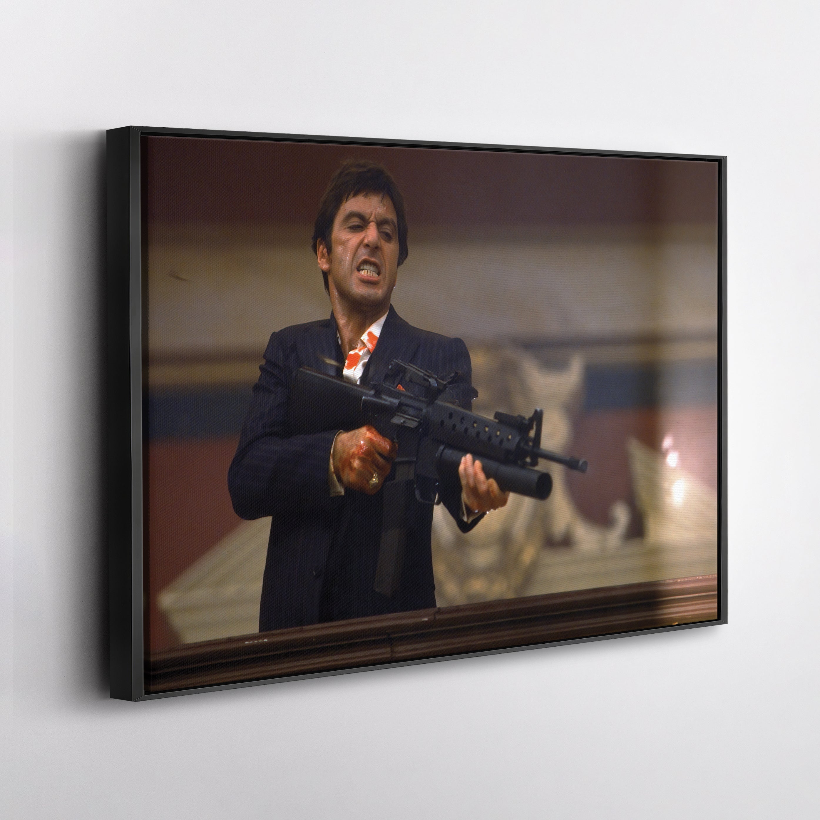 Scarface Tony Montana Canvas Wall Art – Classic Movie Man Cave Decor