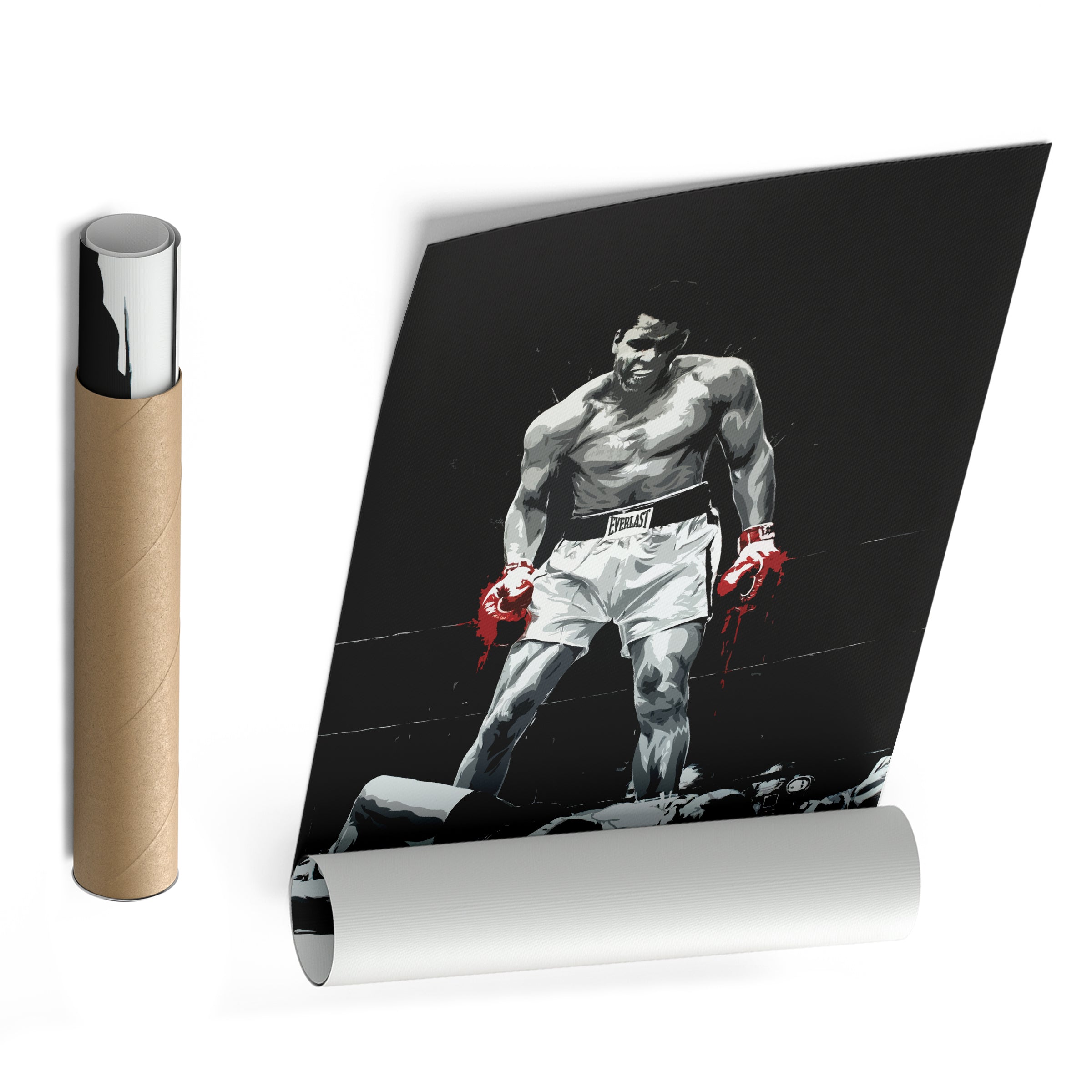 Muhammad Ali Canvas Wall Art – The Greatest Boxing Illustration Decor