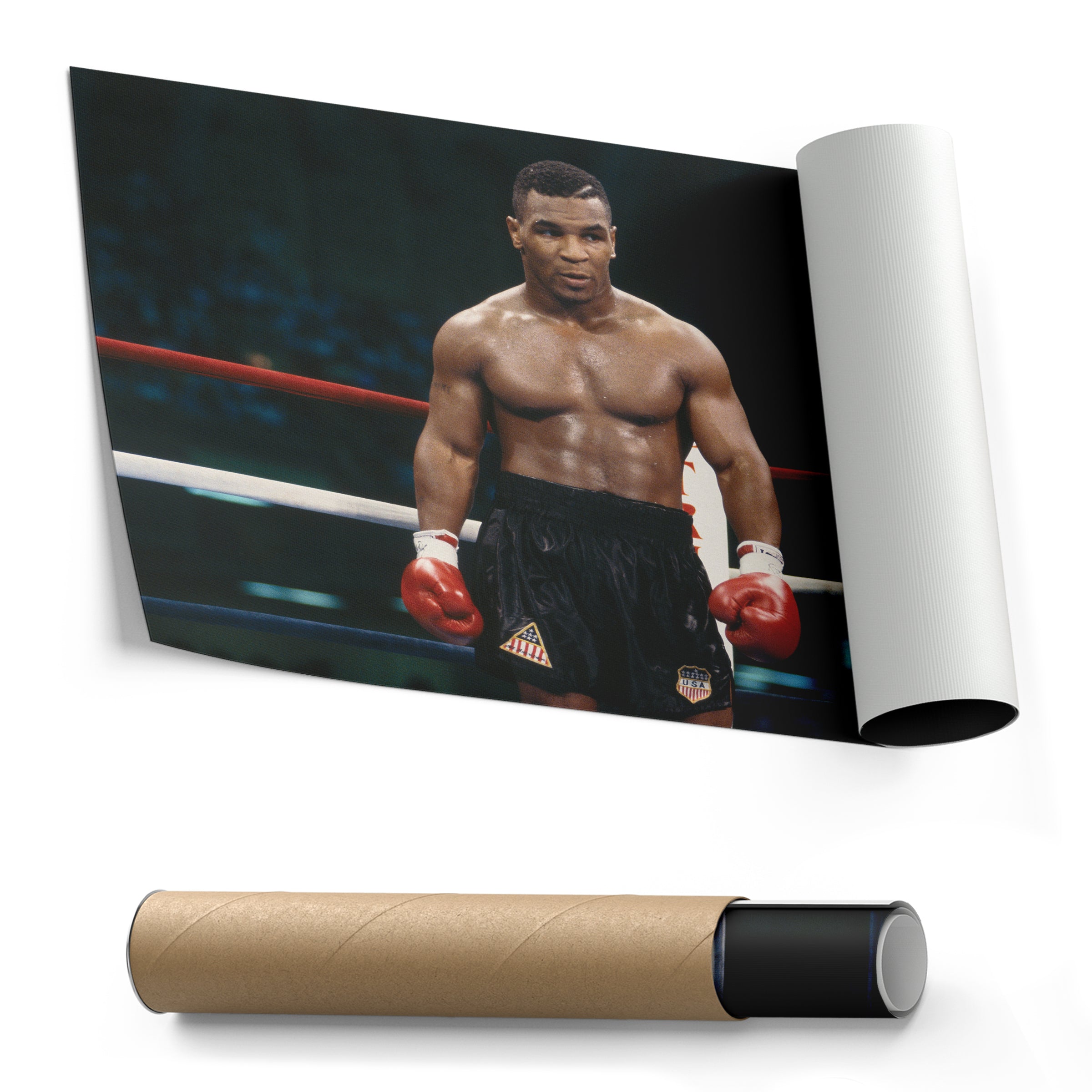 Mike Tyson Canvas Wall Art – Iron Mike Boxing Legend Sports Decor